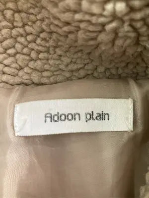 Adoon plain/アドーンプレーン/ブルゾン/ジャケット/アウター/ベージュ/M