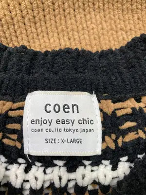 coen/コーエン/ニット/セーター/トップス/ブラウン/X-LARGE