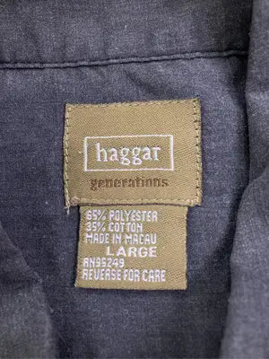 Haggar/ハガー/シャツ/ブラウス/トップス/ブラック/LARGE