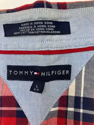 TOMMY HILFIGER/トミーヒルフィガー/シャツ/ブラウス/トップス/レッド/L