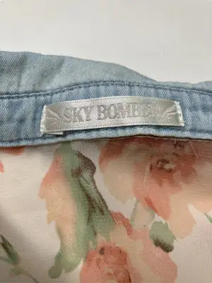 SKY BOMBER/シャツ/ブラウス/トップス/スカイブルー