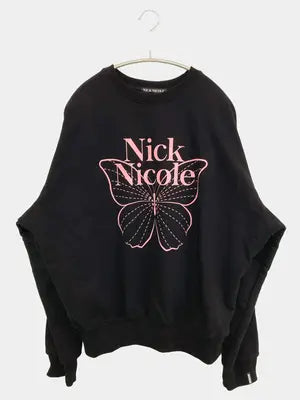 NICK NICOLE/ニックニコル/スウェット/トップス/ブラック