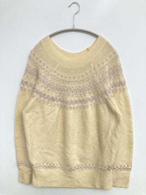 Lil nina/リルニーナ/ニット/セーター/トップス/アイボリー/M