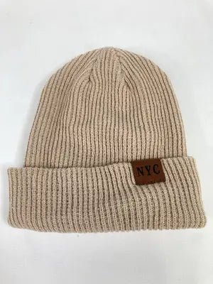 ニットキャップ/ビーニー/帽子/ベージュ