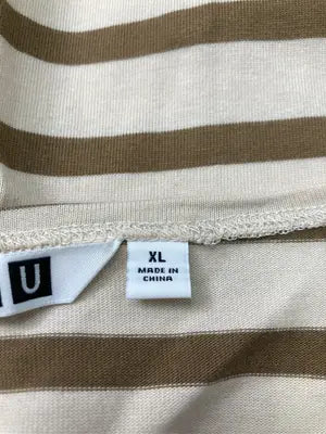 UNIQLO U/ユニクロユー/Tシャツ/カットソー/トップス/ベージュ/XL