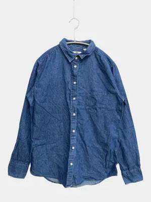 UNIQLO/ユニクロ/シャツ/ブラウス/トップス/ブルー/L