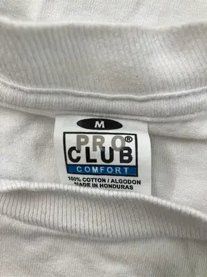 PRO CLUB/Tシャツ/カットソー/トップス/ホワイト/M