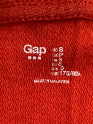 GAP/ギャップ/Tシャツ/カットソー/トップス/レッド/S