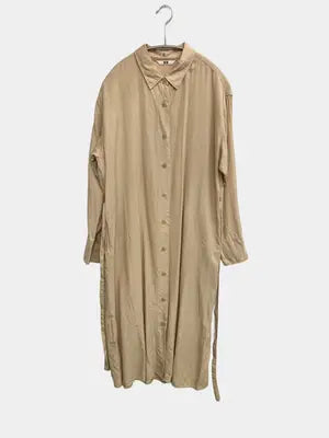 UNIQLO/ユニクロ/シャツワンピース/ワンピース/ドレス/ベージュ/M