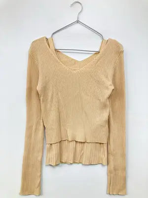 amel/アメル/Tシャツ/カットソー/トップス/ベージュ