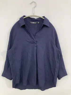 UNIQLO/ユニクロ/シャツ/ブラウス/トップス/ネイビー/S