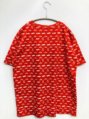Tシャツ/カットソー/トップス/レッド