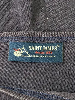 SAINT JAMES/セントジェームス/Tシャツ/カットソー/トップス/ネイビー/ML