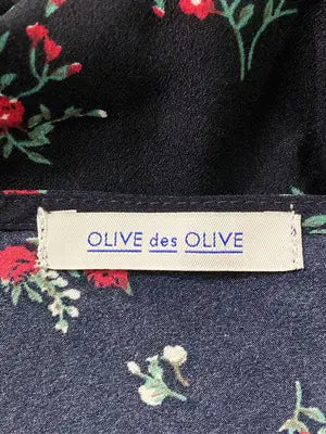 OLIVE des OLIVE/オリーブデオリーブ/シャツワンピース/ワンピース/ドレス/ブラック/F