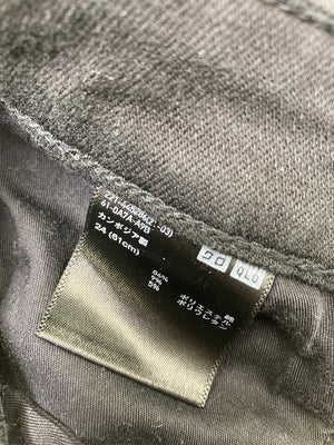 UNIQLO JEANS/ユニクロジーンズ/デニムパンツ/パンツ/ブラック/24(61CM)
