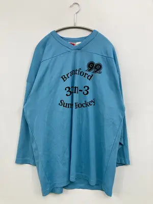kamazu/Tシャツ/カットソー/トップス/スカイブルー/M