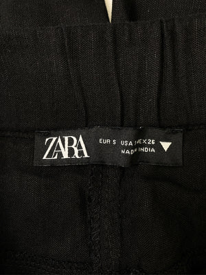ZARA/ザラ/スラックス/パンツ/ブラック/S