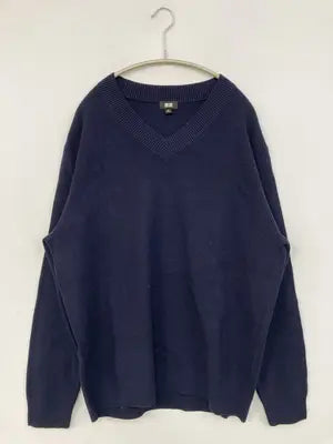 UNIQLO/ユニクロ/ニット/セーター/トップス/ネイビー/XL