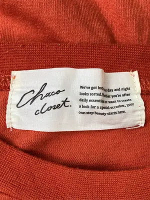Chaco closet/チャコクローゼット/スウェット/トップス/オレンジ/F