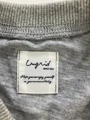 Ungrid/アングリッド/Tシャツ/カットソー/トップス/グレー/F