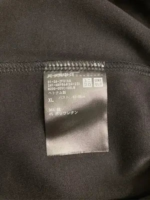 UNIQLO/ユニクロ/Tシャツ/カットソー/トップス/ブラック/XL