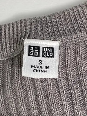 UNIQLO/ユニクロ/ニット/セーター/トップス/ブラウン/S