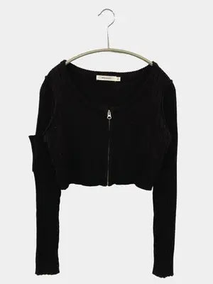 MOUSSY/マウジー/カーディガン/ボレロ/トップス/ブラック/F