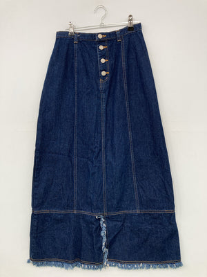 デニムスカート/スカート/ネイビー