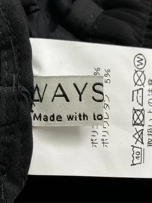 WAYS WILL/スウェットパンツ/パンツ/ブラック/M