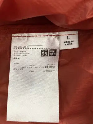 UNIQLO JW Anderson/ユニクロジェイダブリューアンダーソン/ブルゾン/ジャケット/アウター/レッド/L