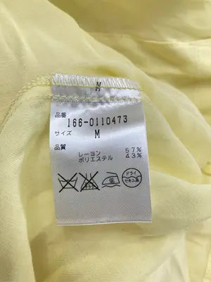 N./エヌ/シャツ/ブラウス/トップス/イエロー/M