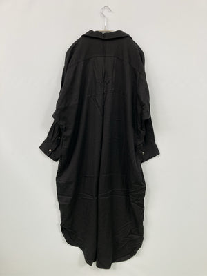 シャツワンピース/ワンピース/ドレス/ブラック/38