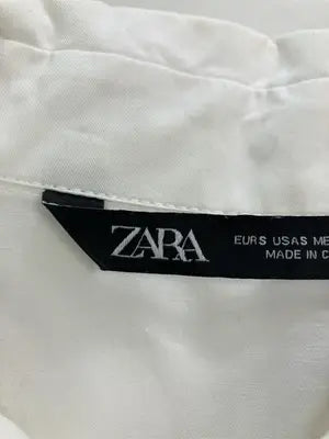 ZARA/ザラ/シャツワンピース/ワンピース/ドレス/ホワイト/USA S