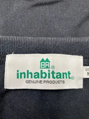 inhabitant/Tシャツ/カットソー/トップス/ブラック/M
