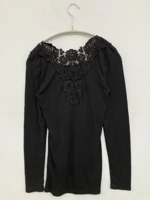 le.coeur blanc/ルクールブラン/Tシャツ/カットソー/トップス/ブラック/38