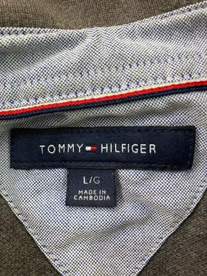 TOMMY HILFIGER/トミーヒルフィガー/ポロシャツ/トップス/グレー/L