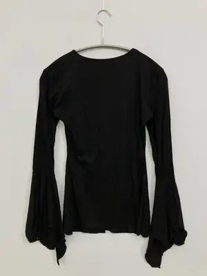 SHUNWEIFUSHI/Tシャツ/カットソー/トップス/ブラック/L