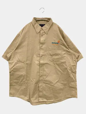 LANDS' END/ランズエンド/シャツ/ブラウス/トップス/ベージュ/XL