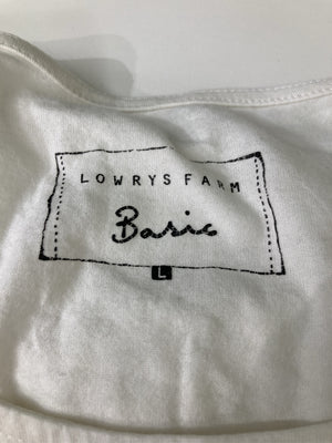 LOWRYS FARM/ローリーズファーム/Tシャツ/カットソー/トップス/ホワイト/L