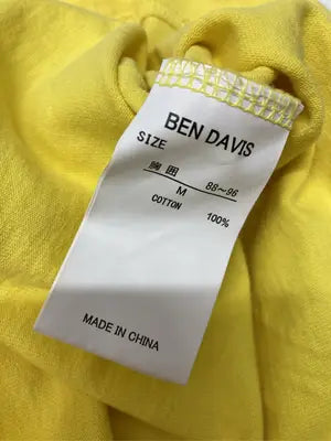 BEN DAVIS/ベンデイビス/Tシャツ/カットソー/トップス/イエロー/M