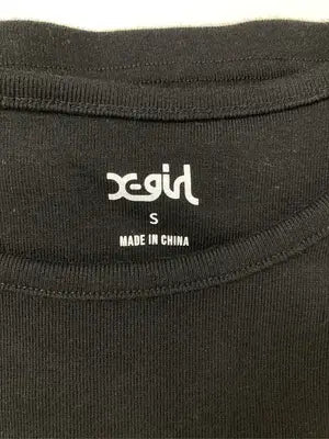 X-GIRL/エックスガール/Tシャツ/カットソー/トップス/ブラック/S