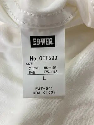 EDWIN/エドウィン/デニムジャケット/ジャケット/アウター/ホワイト/LARGE