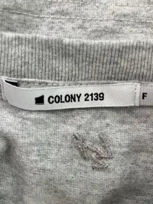 COLONY 2139/コロニートゥーワンスリーナイン/Tシャツ/カットソー/トップス/グレー/F