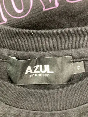 AZUL by MOUSSY/アズールバイマウジー/Tシャツ/カットソー/トップス/ブラック/F