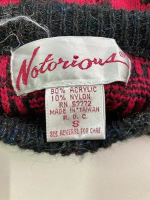 Notorious/ニット/セーター/トップス/レッド/S
