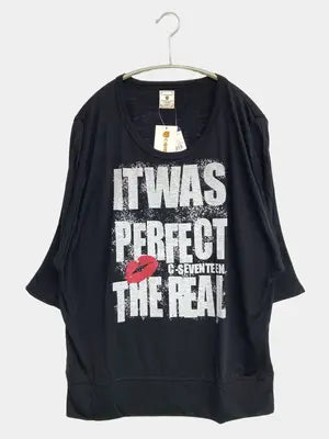 C-SEVENTEEN/シーセブンティーン/Tシャツ/カットソー/トップス/ブラック/L