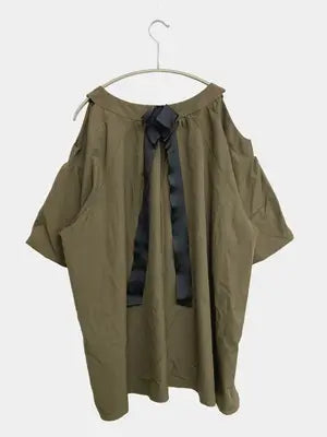noannu/ノアンヌ/Tシャツ/カットソー/トップス/カーキ/5L