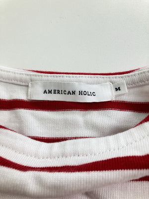 AMERICAN HOLIC/アメリカンホリック/Tシャツ/カットソー/トップス/ホワイト/M