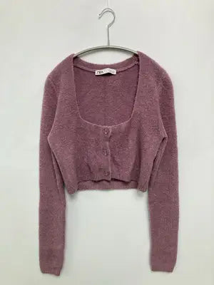 ZARA/ザラ/カーディガン/ボレロ/トップス/パープル/USA S