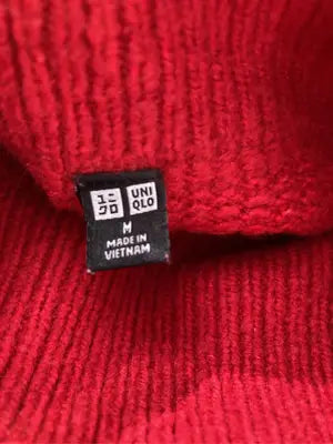 UNIQLO/ユニクロ/ニット/セーター/トップス/レッド/M